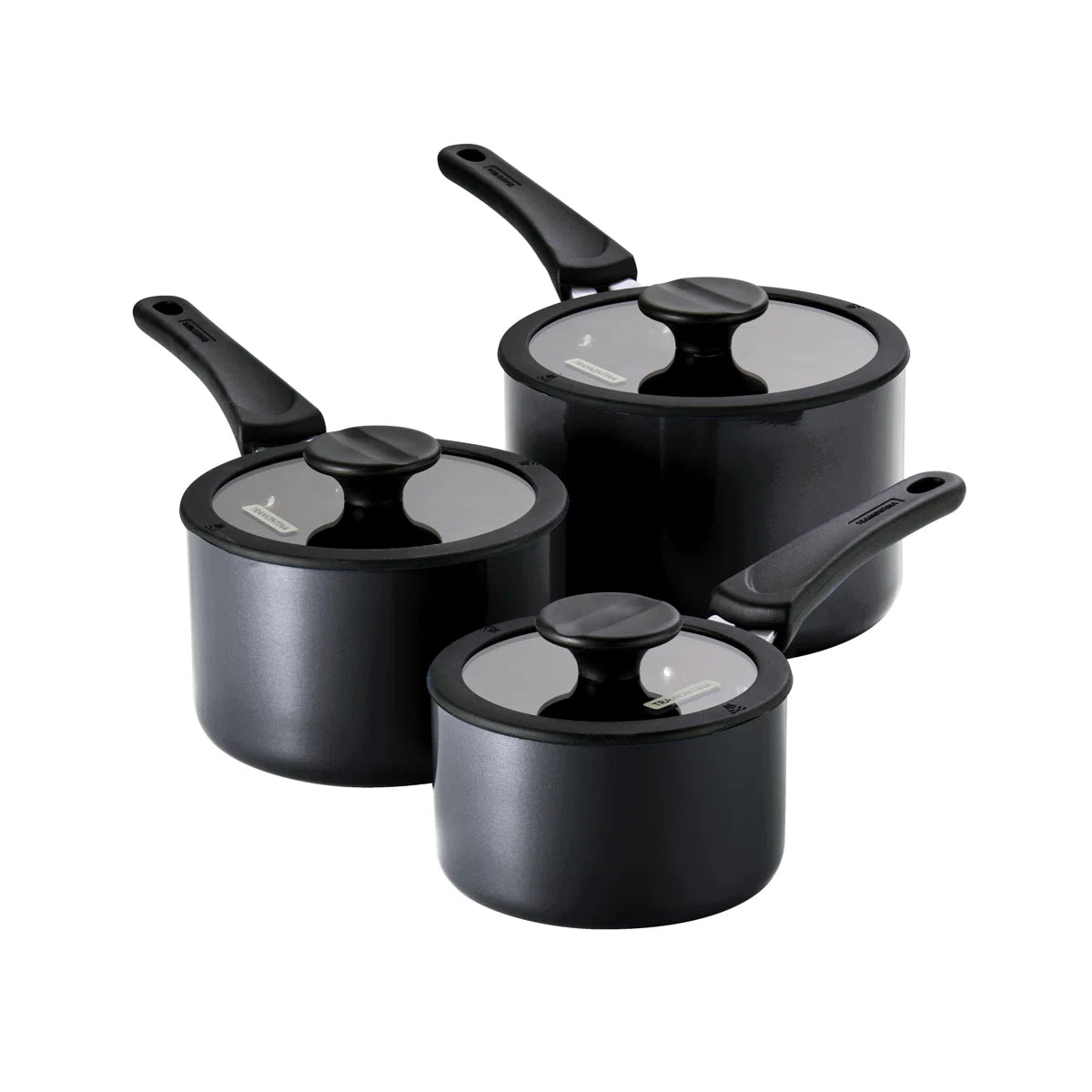 Aluminum Non Stick Sauce Pan 6 Pc Nesting Set