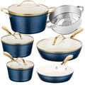 10 Piece Hammered Nonstick Ceramic Cookware Set
