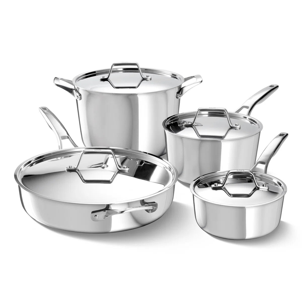 Premier 5-Ply Stainless Steel 8-Piece Cookware Set