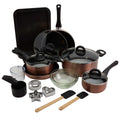 29-Piece Non-Stick Aluminum Cookware and Bakeware Set, Copper