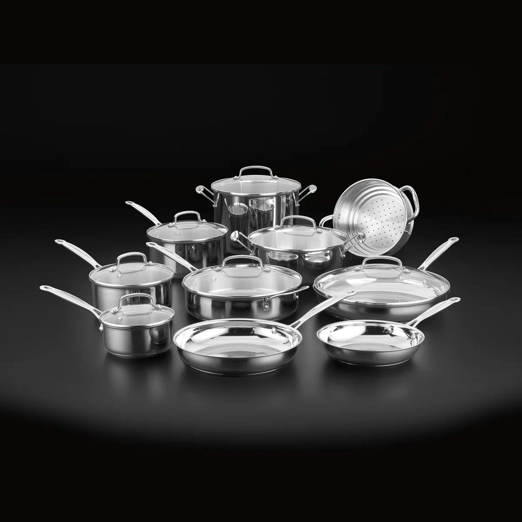 Chef's Classic 17 Piece Stainless Steel Cookware Set