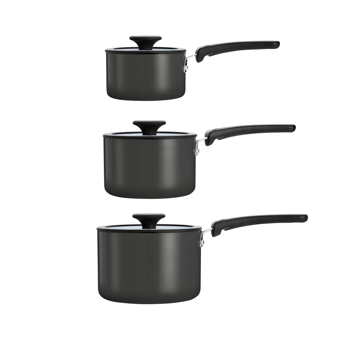 Aluminum Non Stick Sauce Pan 6 Pc Nesting Set