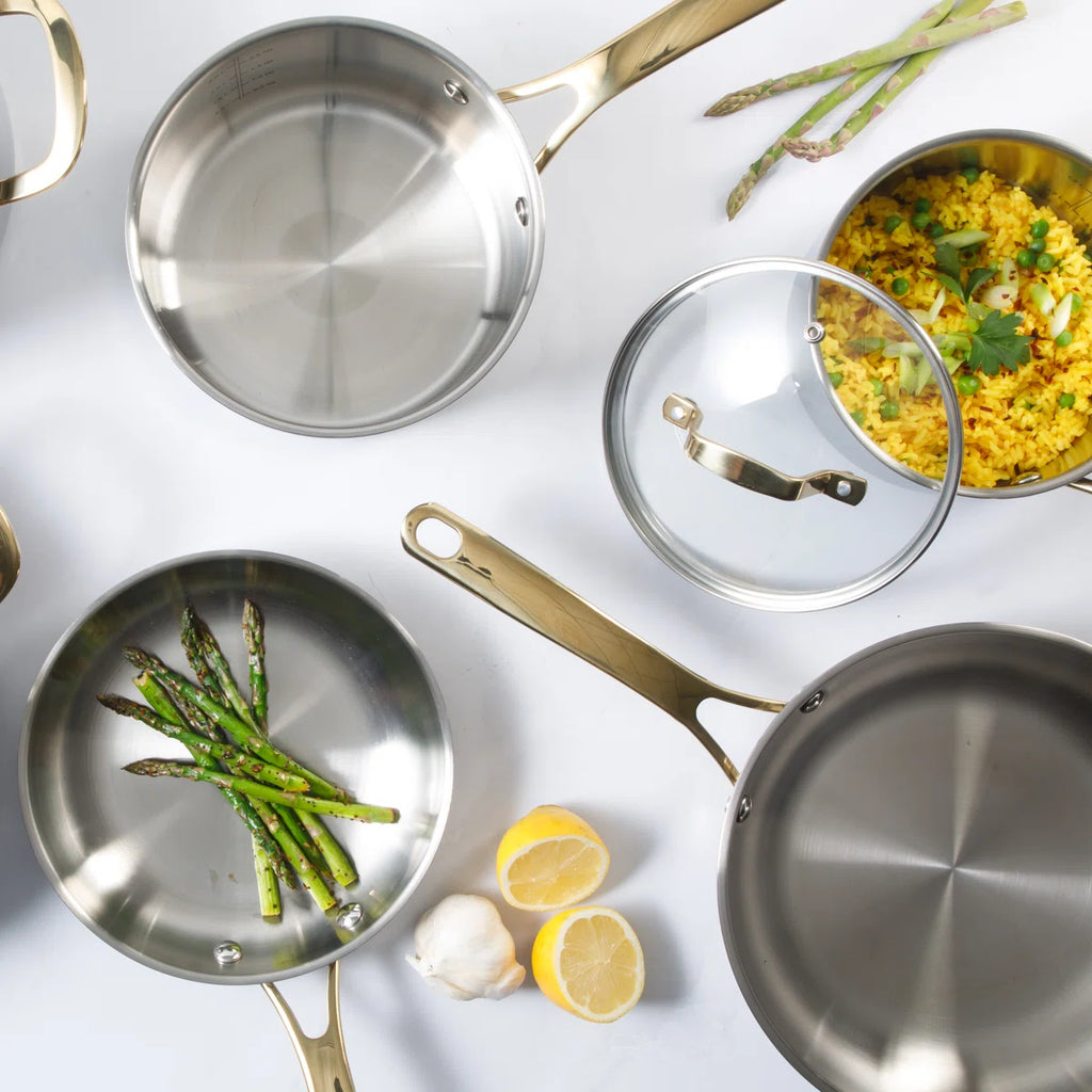 10 Pieces Stainless Steel Cookware Set