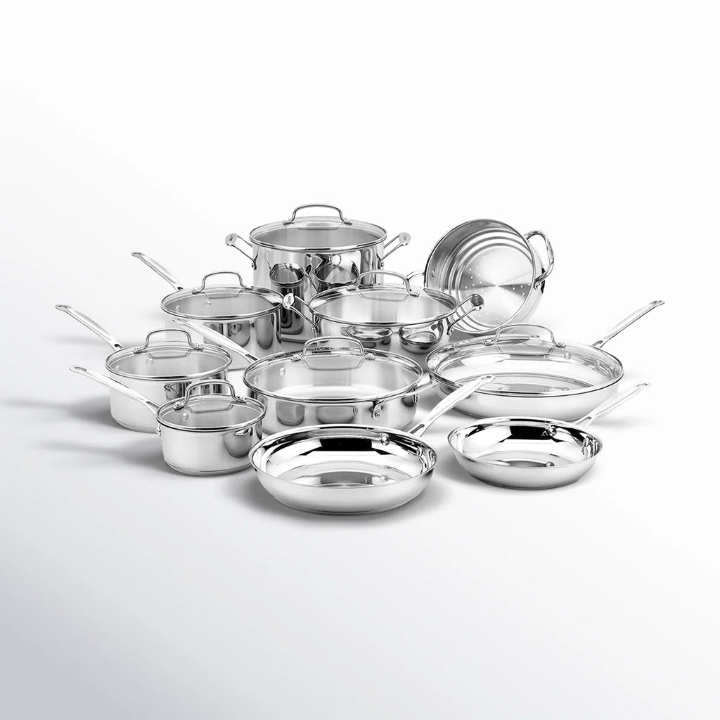 Chef's Classic 17 Piece Stainless Steel Cookware Set