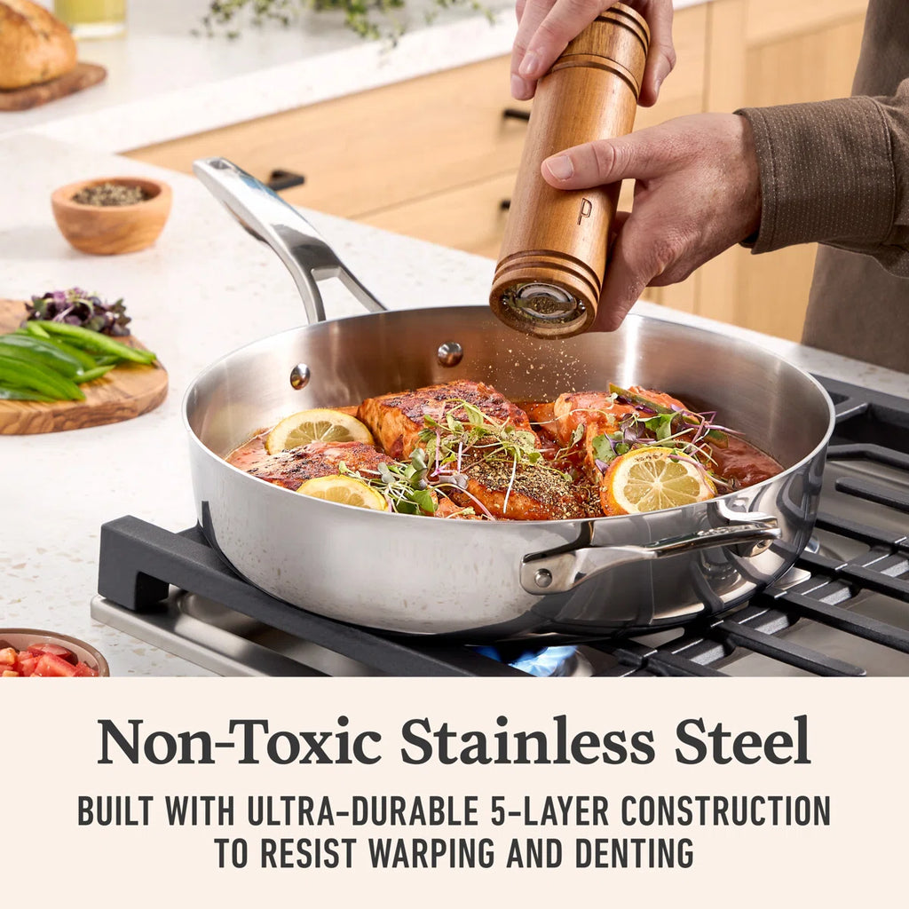 Premier 5-Ply Stainless Steel 8-Piece Cookware Set