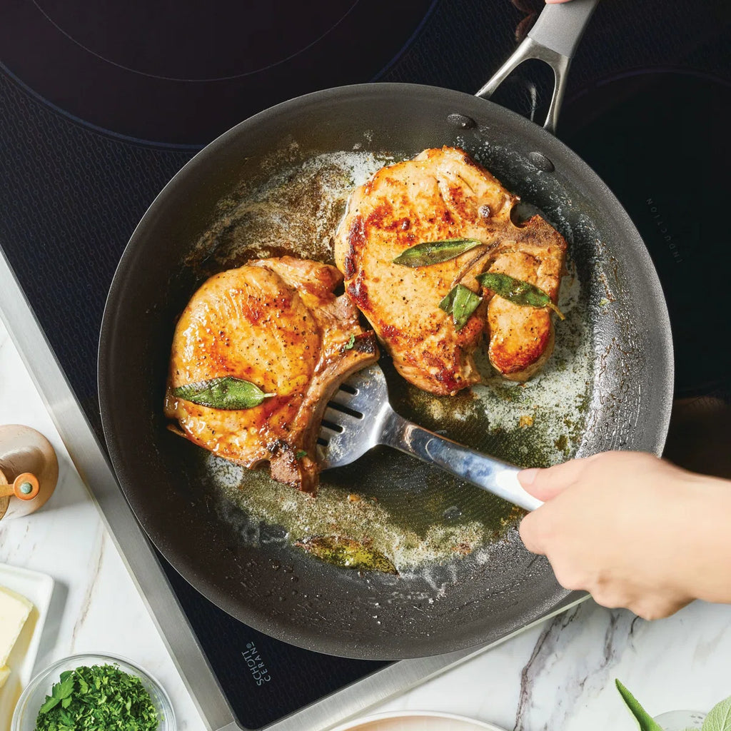 A3 Series with ScratchDefense Nonstick Induction Pots and Pans Cookware Set, 10-Piece, Graphite