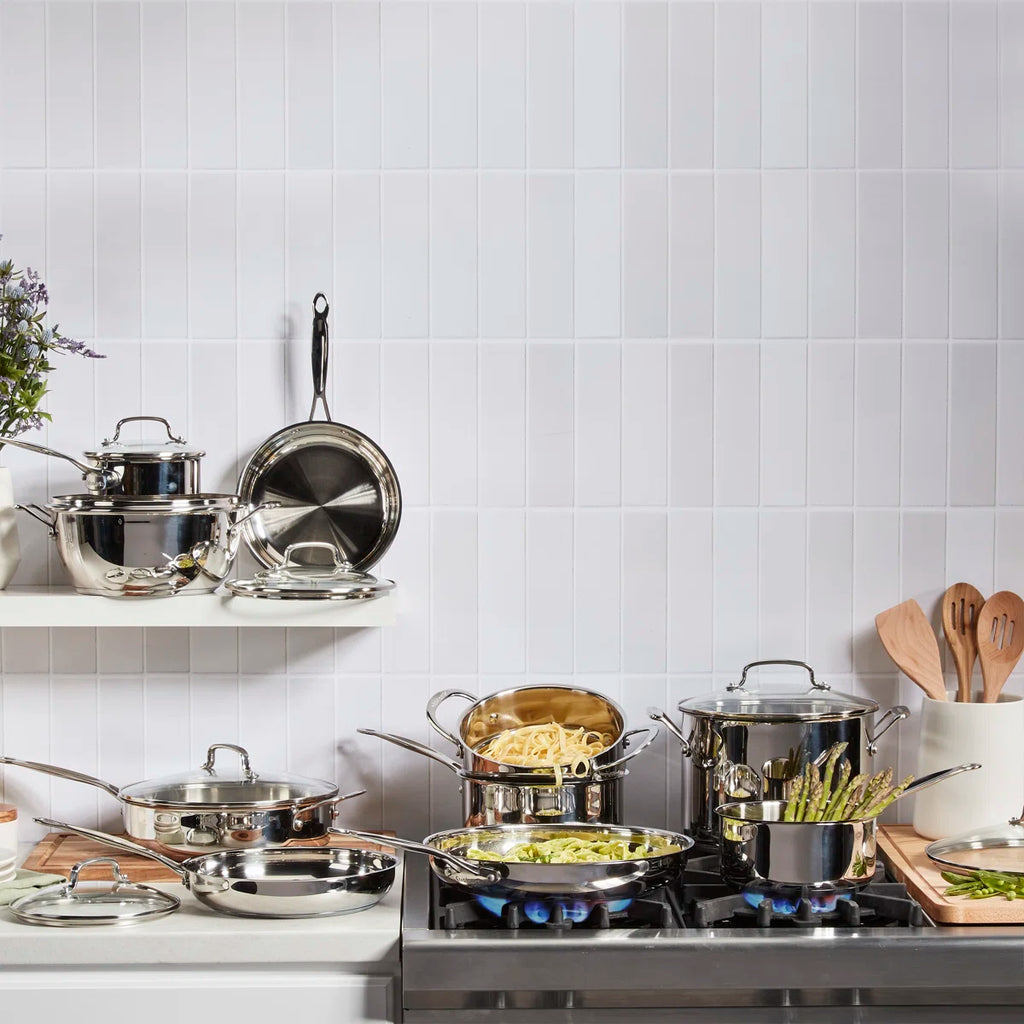 Chef's Classic 17 Piece Stainless Steel Cookware Set