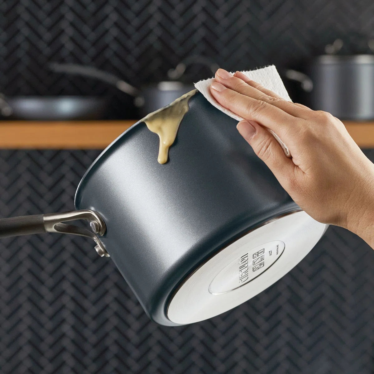 A3 Series with ScratchDefense Nonstick Induction Pots and Pans Cookware Set, 10-Piece, Graphite