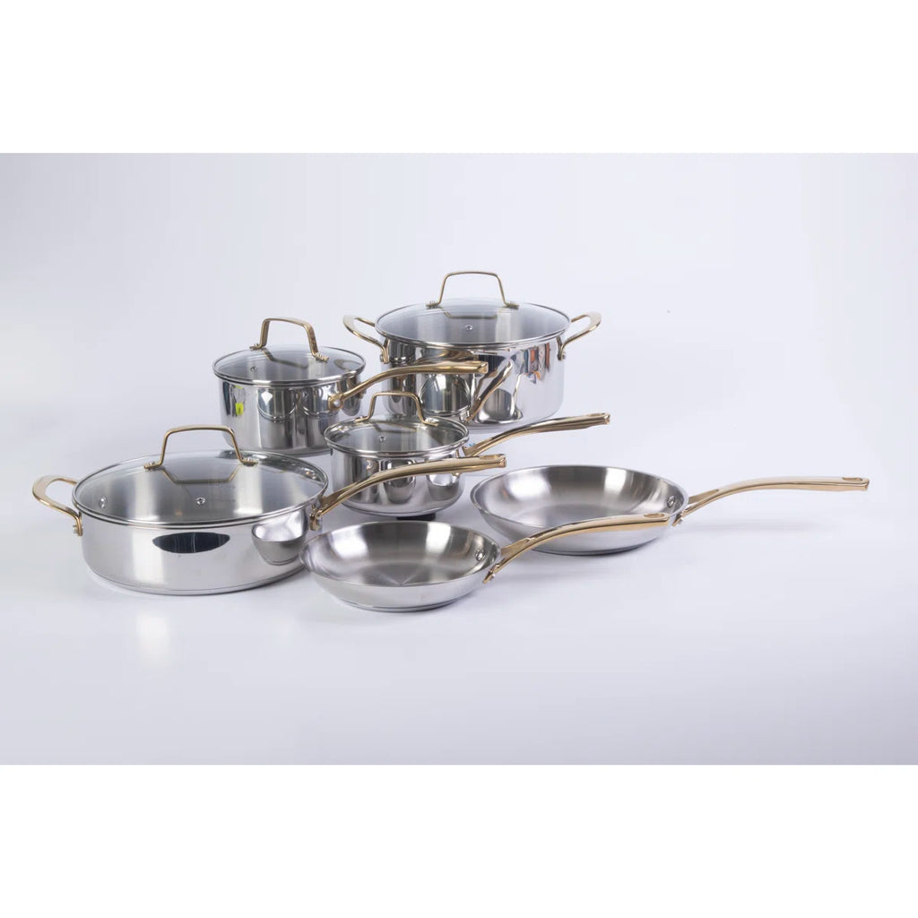 10 Pieces Stainless Steel Cookware Set