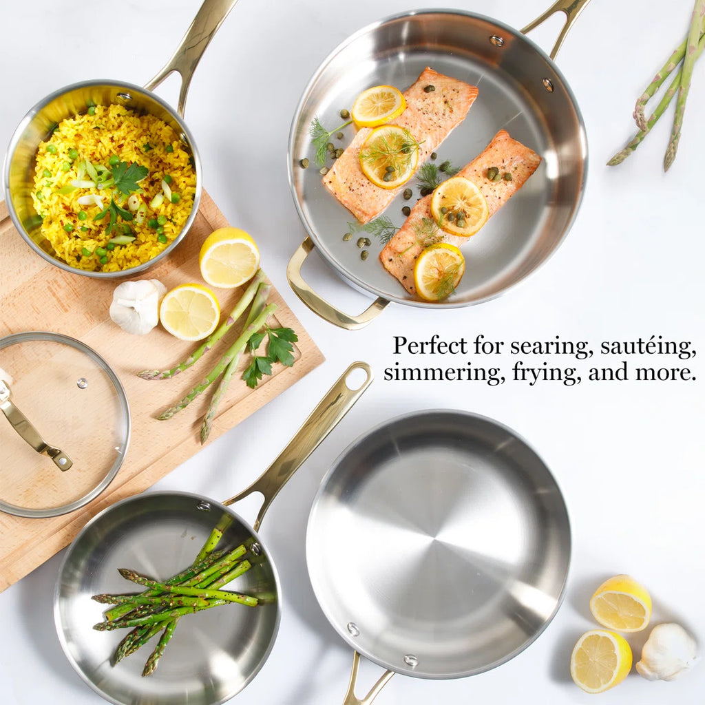 10 Pieces Stainless Steel Cookware Set