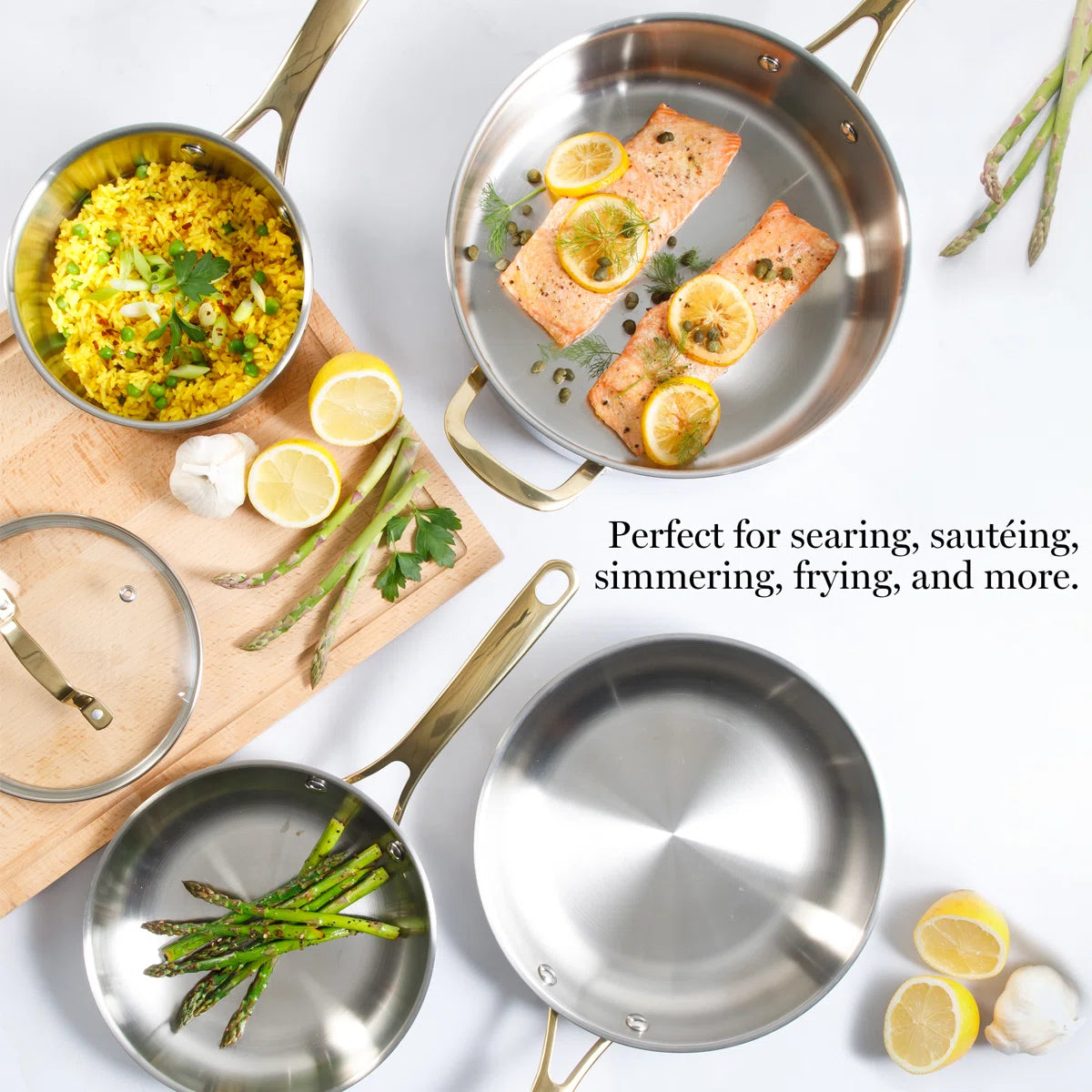 10 Pieces Stainless Steel Cookware Set